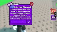 Redeem the code here (Image via Roblox)